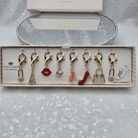Shoe Charms by Eye Candy Los Angeles 8 Charms Colorful & Bling - Picture 2 of 7